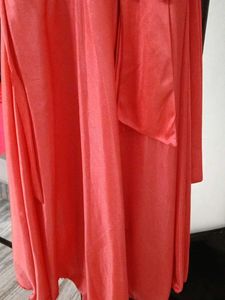 Elegant Coral Dress for Girls