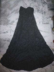 Elegant Satin Black Dress