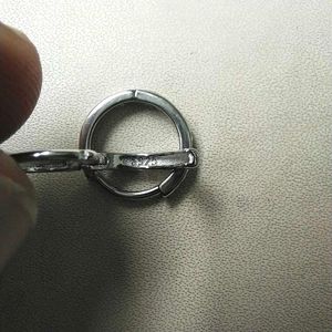 925 Sterling Silver Roman Letter Hoops/Earrings