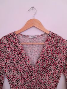 Floral Print Long Sleeve Dress