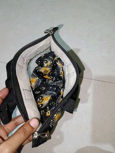 Stylish Black &amp; Yellow Fabric Hair Accessories Set