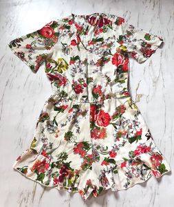 Floral Print Romper