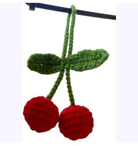 Crochet Cherry Bag Charm