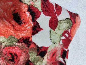 Floral Print Skirt with Slit