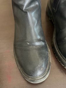 Chunky Boots with Side Zip