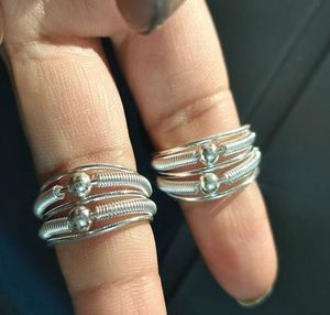 Unique Silver spiral toe rings