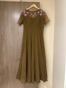 Stunning hand Embroidered Ethnic Gown