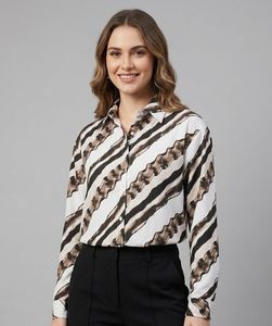 Stylish Striped Button-Up Shirt