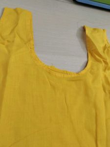 Yellow Inner for Kurta Chikan