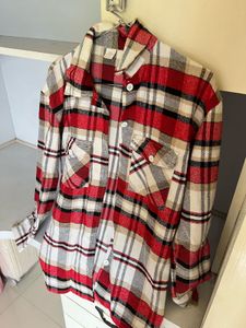 Street style store-  Cozy Plaid Flannel  Jacket -