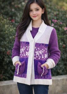 Purple Cardigan