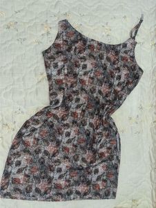 Floral Print one shoulder tie-up Kurti