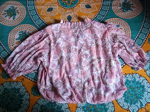 Floral Print Top (L)