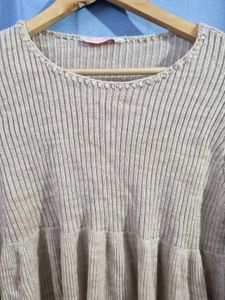 Bell Sleeve Knit Top