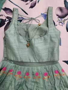 Exquisite Mint Green anarkali set