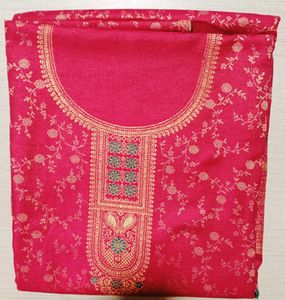Elegant Red Ethnic Dress Material