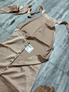 A- line backless dress