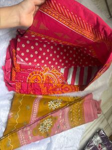 Vibrant Cotton Dress Material