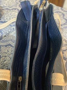 Stylish Navy Croc Tote Bag