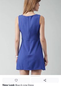 Newlook Blue Sleeveless Sheath Dress