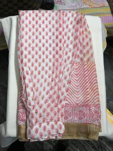 pink kurti with skirt Set