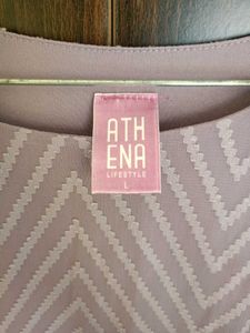 Chic Lavender Chevron Print Dress