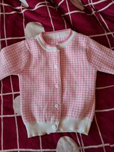 Girls Wool CARDIGAN & Skirt Set