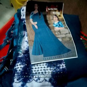 Elegant Blue Saree