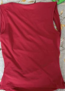 Chic Red Ruched Tank Top