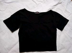 Vibrant Red Cropped Tee