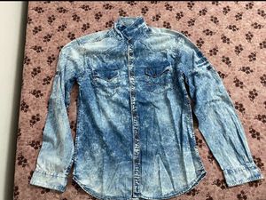 ECKO UNLTD Men's Washed Denim Shirt