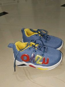 Cute Blue &amp; Yellow Baby Shoes