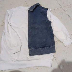 Denim and Tshirt combine outfit Size L