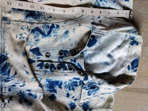 Stylish Tie-Dye Denim one piece