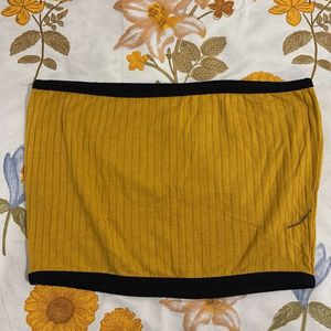 Yellow "Living My Best Life" Tube Top