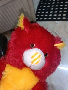 NEW Cute Red and Yellow Teddy Bear