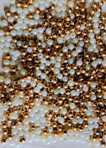 Gold &amp; Pearl Beads for Jewelry Making