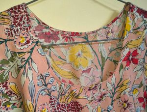 Pink Floral Top