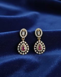 Exquisite Ruby and Diamond Earrings