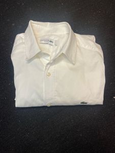 Lacoste White Button-Down Shirt