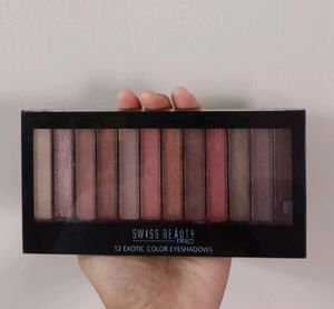 Swiss Beauty Eyeshadow Palette 12 Colors Glittery