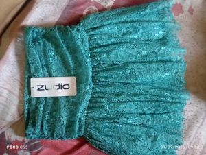 Green Lace Lehenga Skirt