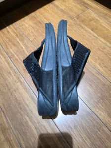 🇮🇳Freedom Sale🇮🇳Sparkly Black Flip-Flops
