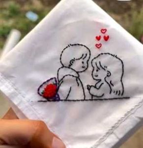 Forever Close – Embroidered Handkerchief