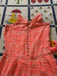 Elegant Coral Dress