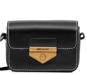 Miraggio Black Crossbody Bag