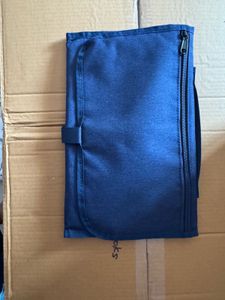 Blue Travel diaper changing pouch