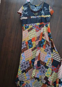 Bohemian Patchwork Gown
