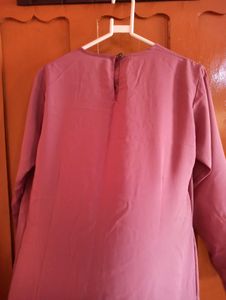 Mauve Long Sleeve Dress
