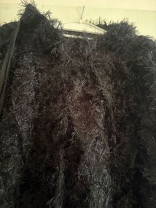 Black Fuzzy Skirt